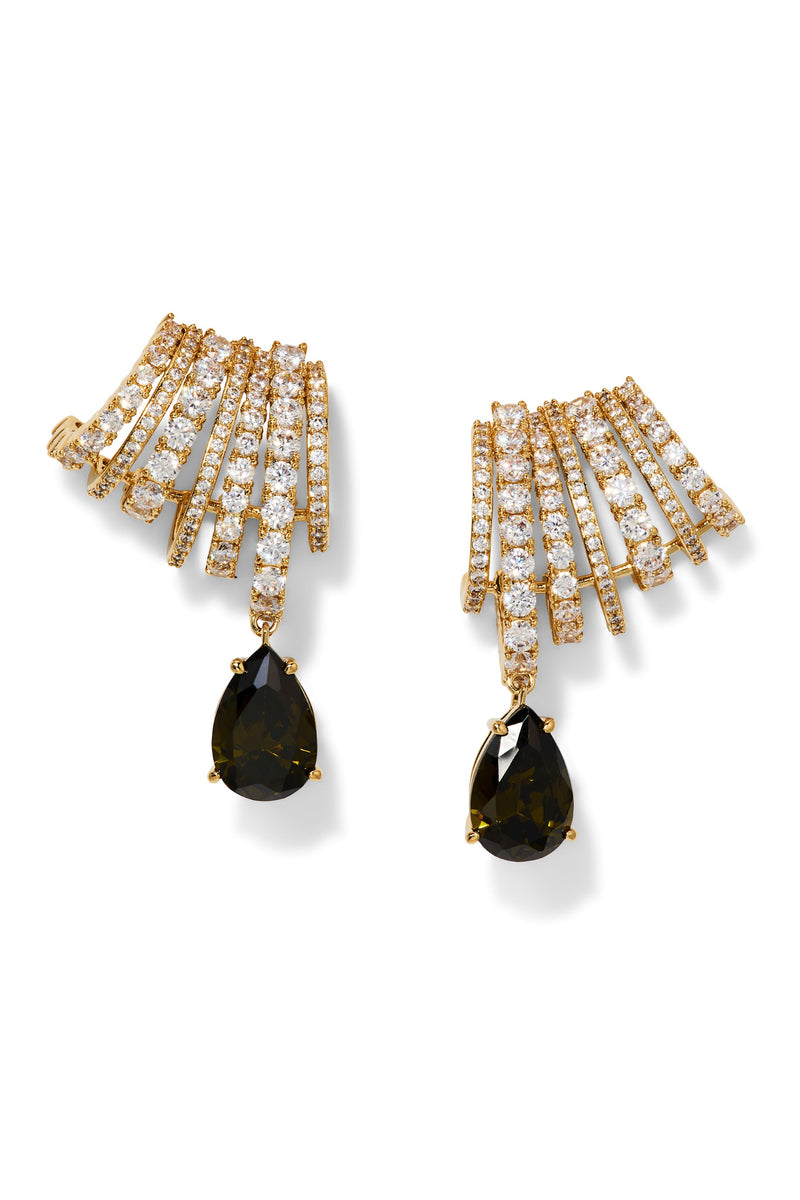 Nadri Bonne Annee Hoop Earrings