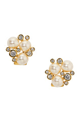 Nadri Under The Sea Cluster Stud Earrings