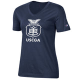 Coast Guard Academy Champion Womens University 2.0 V-Neck Short Sleeve Shirt