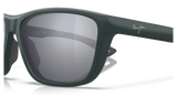 Maui Jim Makoi Matte Solid Green Frame - Hawaii Seashine Lens - Polarized Sunglasses