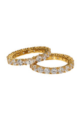 Nadri Twinnie Gold Double Ring Set - Size 7