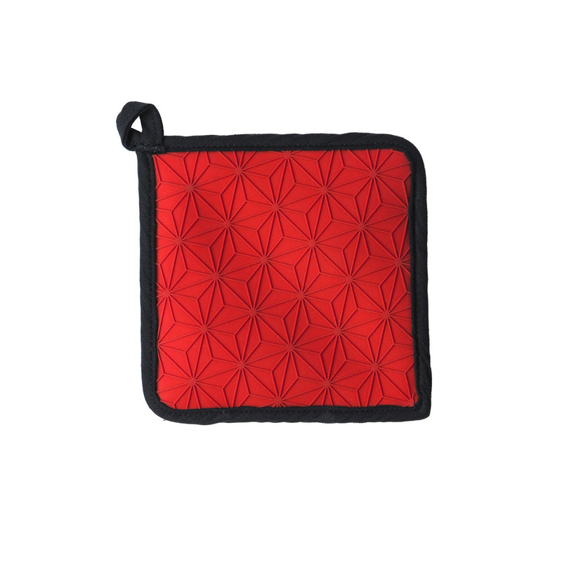 Lodge Red Silicone and Fabric Potholder/Trivet