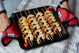 Lodge Red Silicone and Fabric Potholder/Trivet
