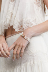 Nadri Madrid 4mm Pearl 3 Row Bracelet