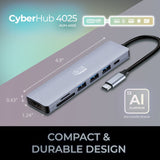 Adesso AUH-4025 7 In 1 Docking Station, USB C to HDMI, PD, 3* USB A , Micro SD/SD Card Reader