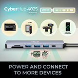 Adesso AUH-4025 7 In 1 Docking Station, USB C to HDMI, PD, 3* USB A , Micro SD/SD Card Reader