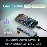 Adesso AUH-4025 7 In 1 Docking Station, USB C to HDMI, PD, 3* USB A , Micro SD/SD Card Reader