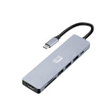 Adesso AUH-4025 7 In 1 Docking Station, USB C to HDMI, PD, 3* USB A , Micro SD/SD Card Reader