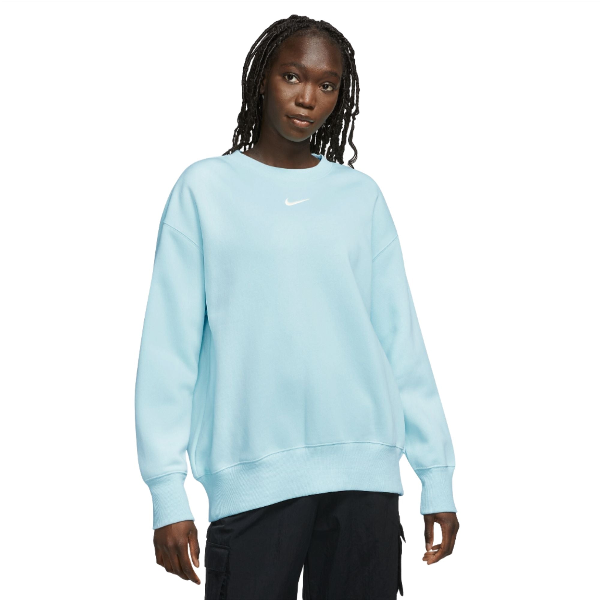 Nike grey crew neck sweatshirt hotsell