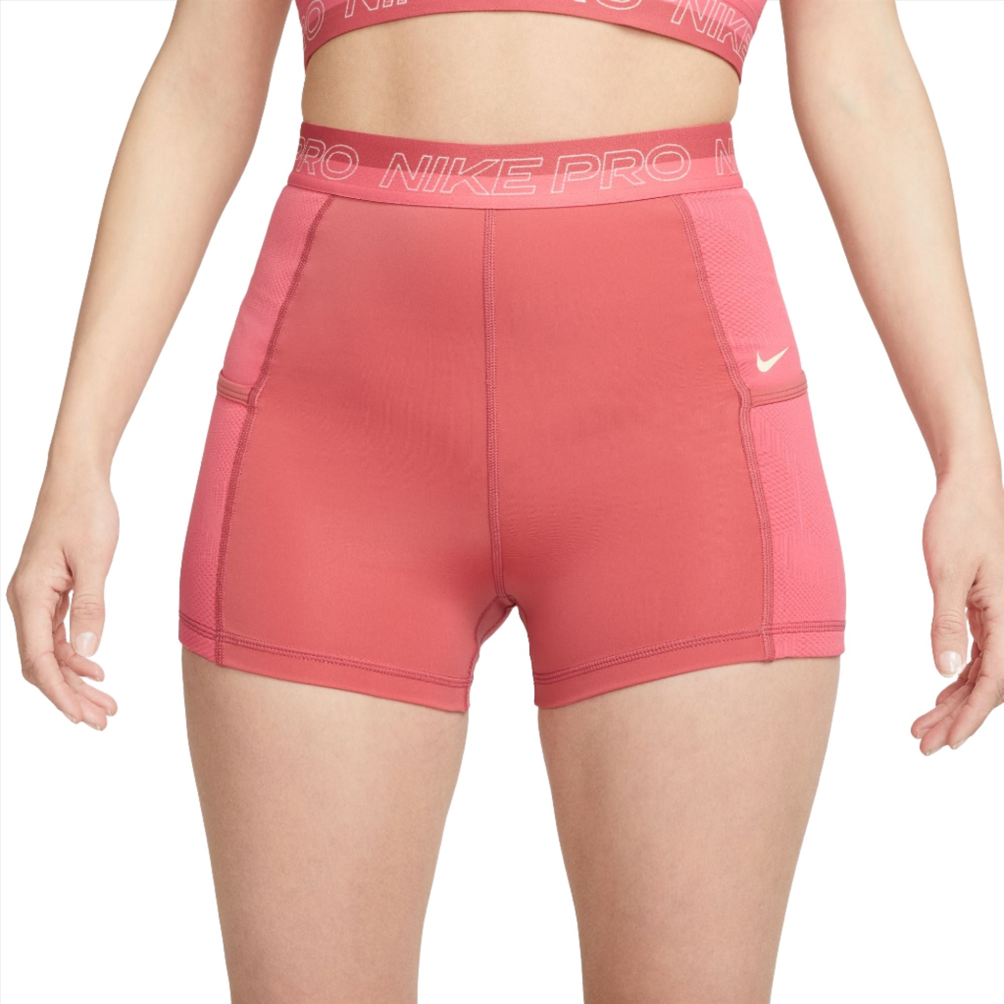 Nike Womens Pro Dri Fit 3 Training Shorts With Pockets Shopcgx 0977