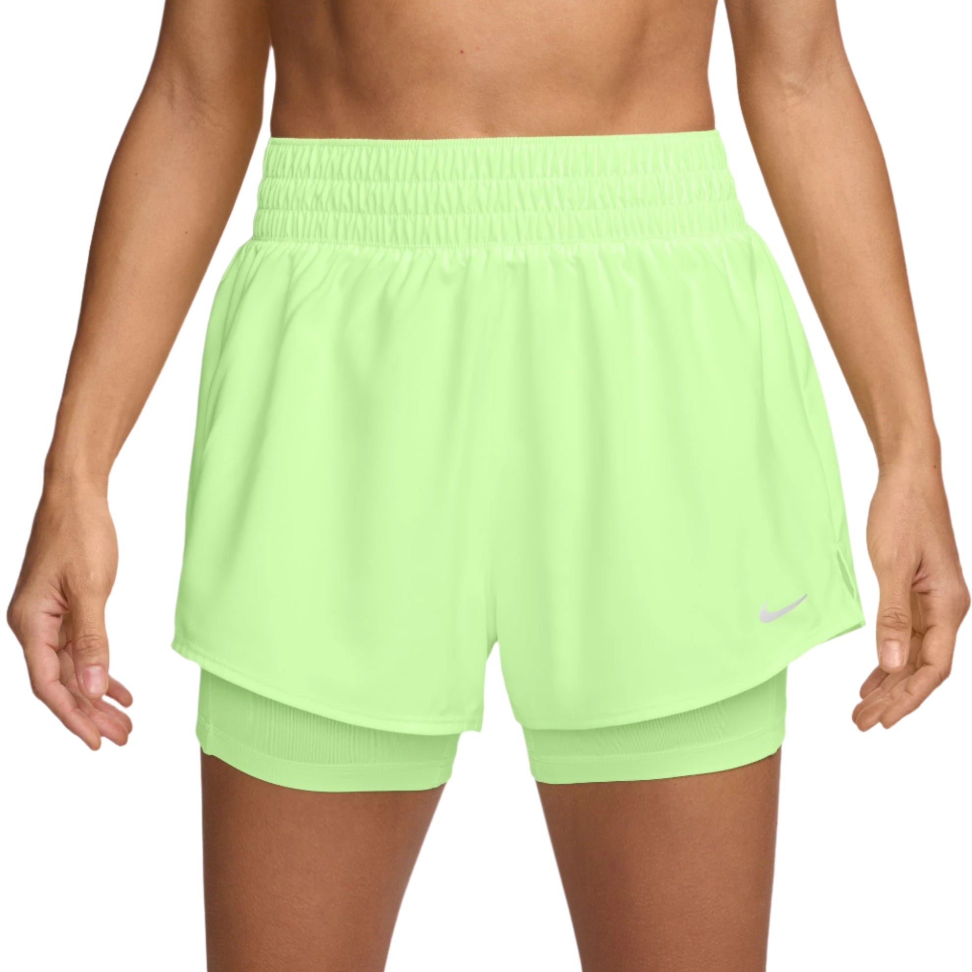 Nike Womens One Dri-FIT High-Waisted 3" 2-In-1 Shorts