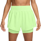 Nike Womens One Dri-FIT High-Waisted 3" 2-In-1 Shorts