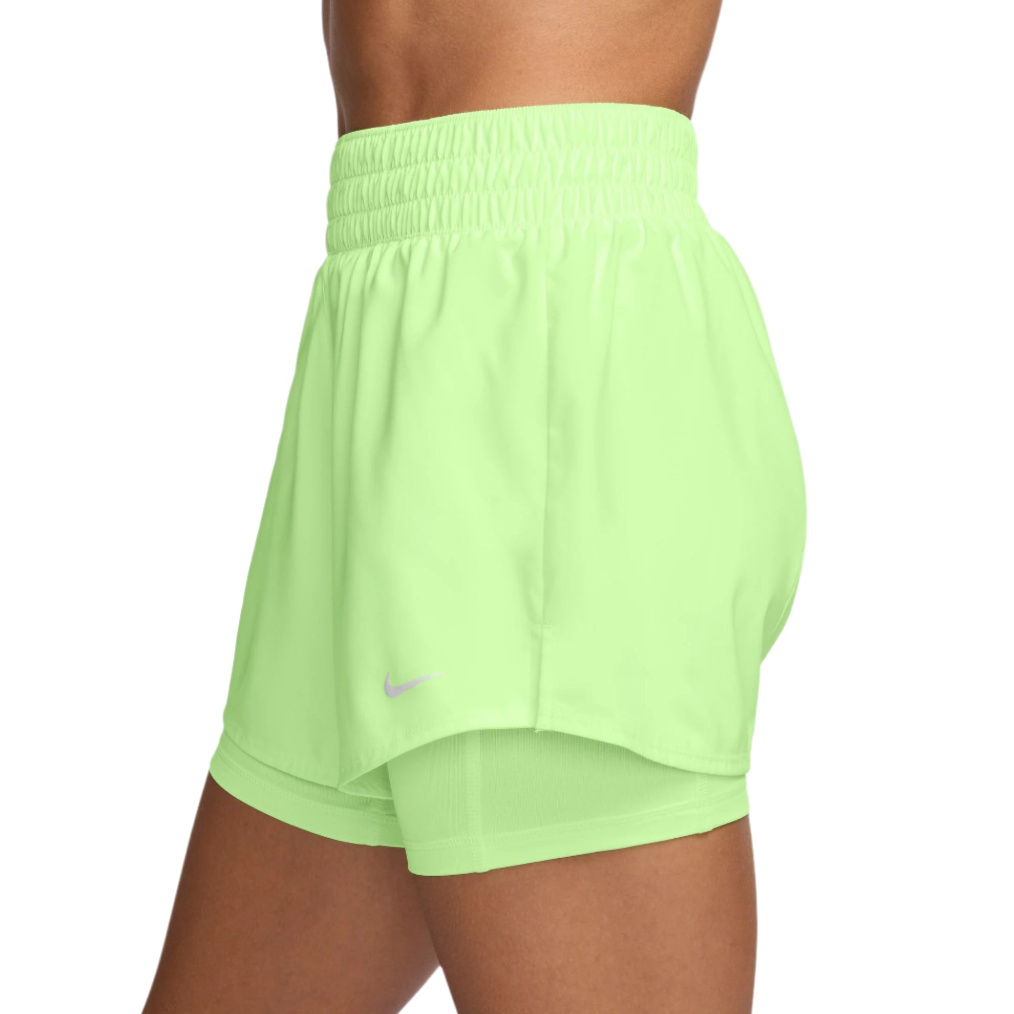 Nike Womens One Dri-FIT High-Waisted 3" 2-In-1 Shorts