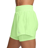 Nike Womens One Dri-FIT High-Waisted 3" 2-In-1 Shorts