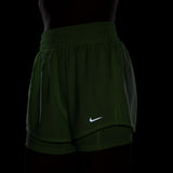 Nike Womens One Dri-FIT High-Waisted 3" 2-In-1 Shorts