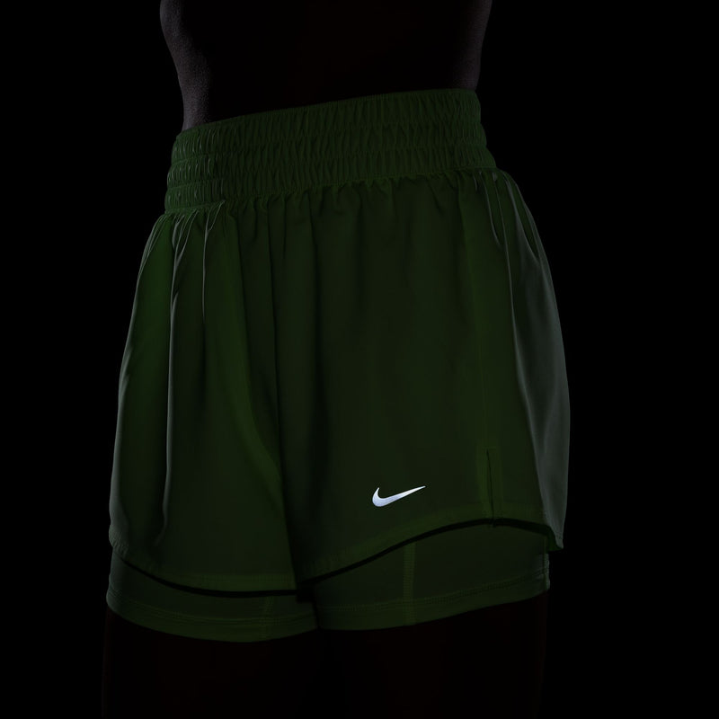 Nike Womens One Dri-FIT High-Waisted 3" 2-In-1 Shorts