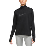 Nike Womens Dri-FIT Swoosh 1/2 Zip Long Sleeve Shirt