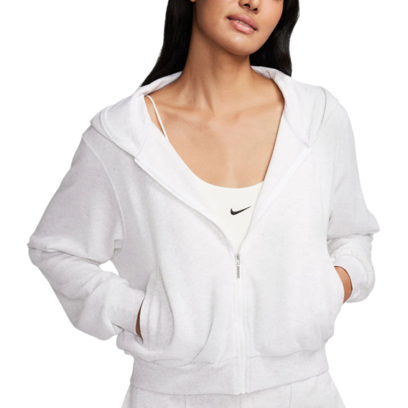 Nike Womens Sportswear Chill Terry Loose French Terry Full-Zip Hoodie Sweatshirt