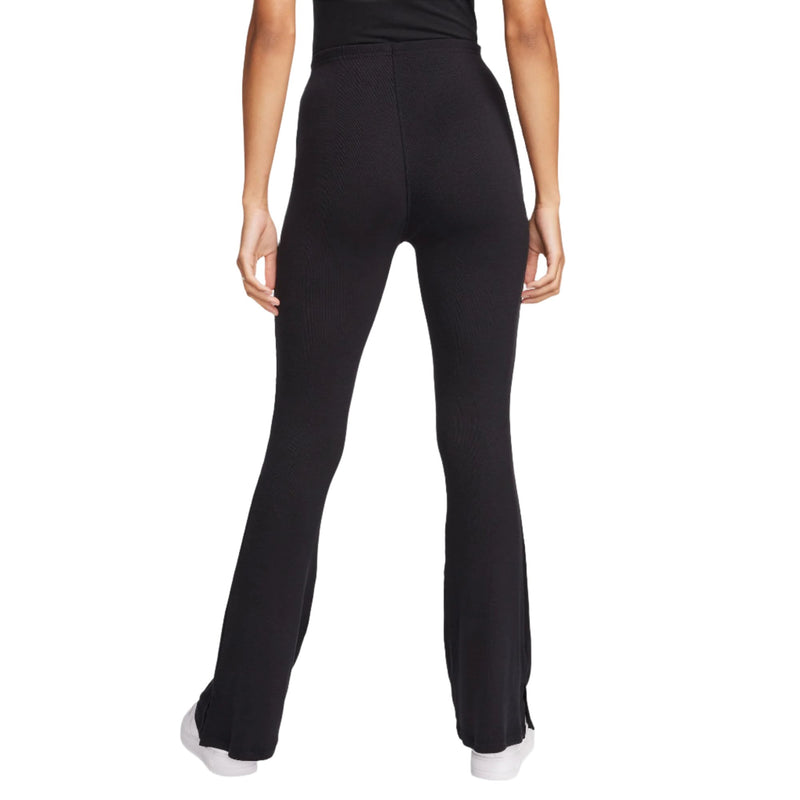 Nike Womens Sportswear Chill Knit Tight Mini-Rib Flared Leggings