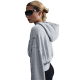 Nike Womens Oversized Cropped French Terry Pullover Hoodie