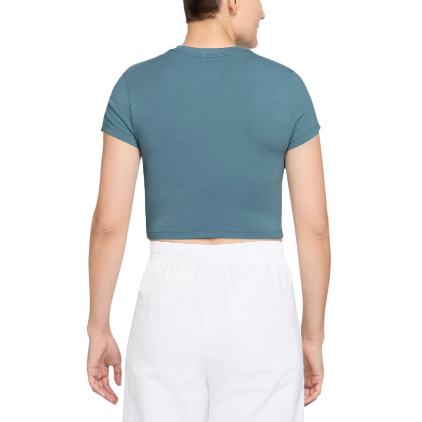 Nike Womens Sportswear Chill Knit Cropped Short Sleeve T-Shirt