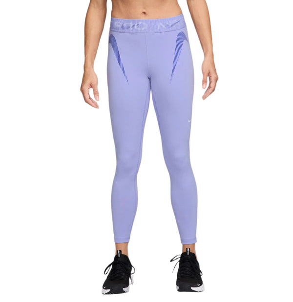 Nike Womens Pro Mid-Rise 7/8 Graphic Leggings
