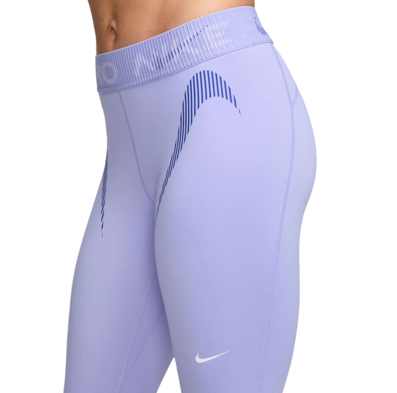 Nike Womens Pro Mid-Rise 7/8 Graphic Leggings