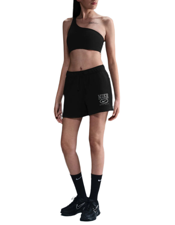 Nike Womens Sportswear Club Fleece Mid-Rise 4" Graphic Shorts