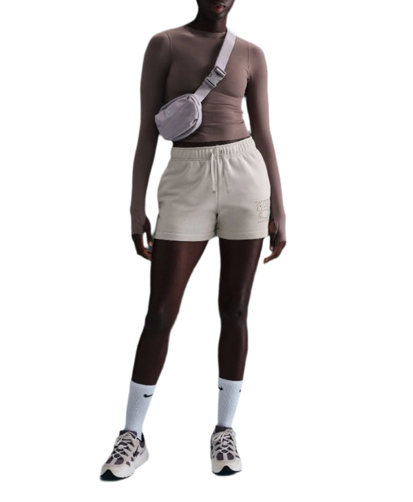 Nike Womens Sportswear Club Fleece Mid-Rise 4" Graphic Shorts