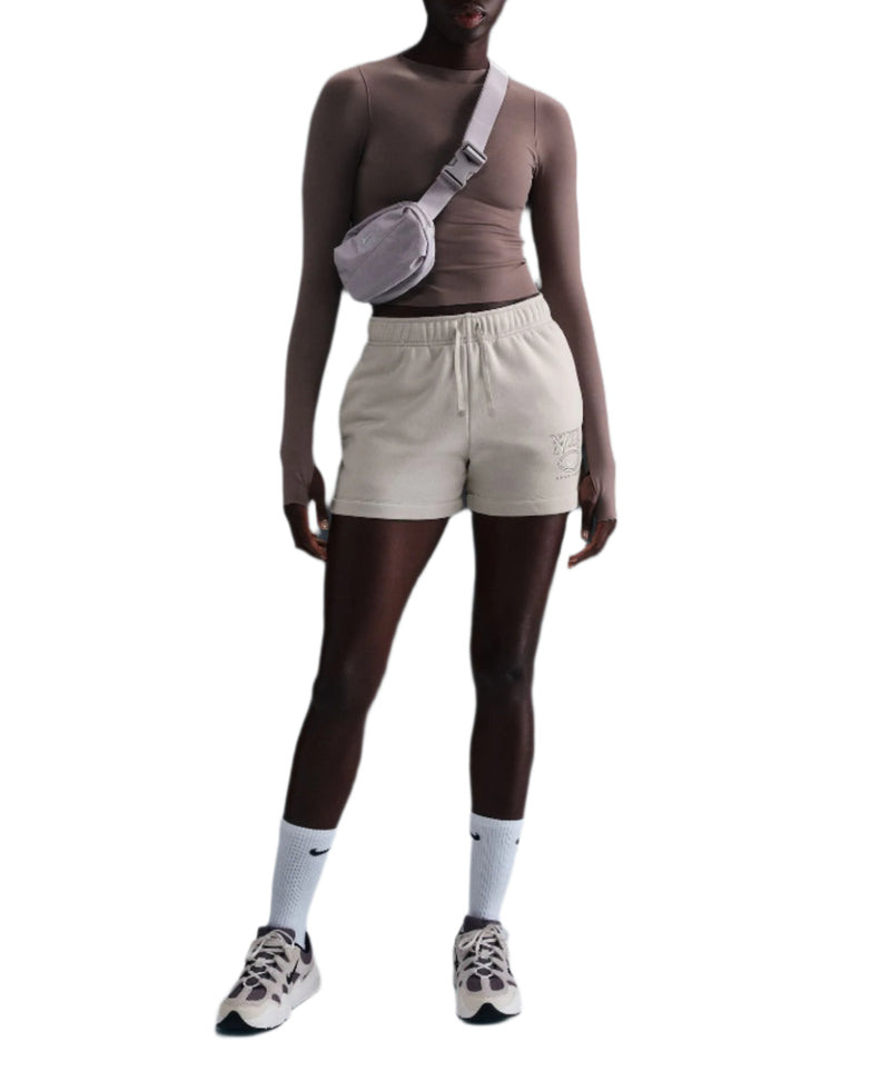 Nike Womens Sportswear Club Fleece Mid-Rise 4" Graphic Shorts