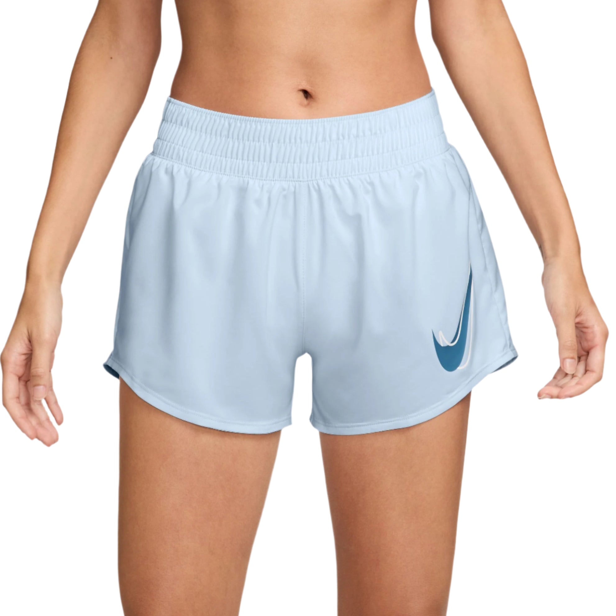 Nike Womens One Dri-FIT Mid-Rise Brief-Lined Running Shorts