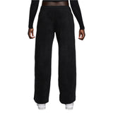 Nike Womens Club Fleece Mid-Rise Wide Leg Pants