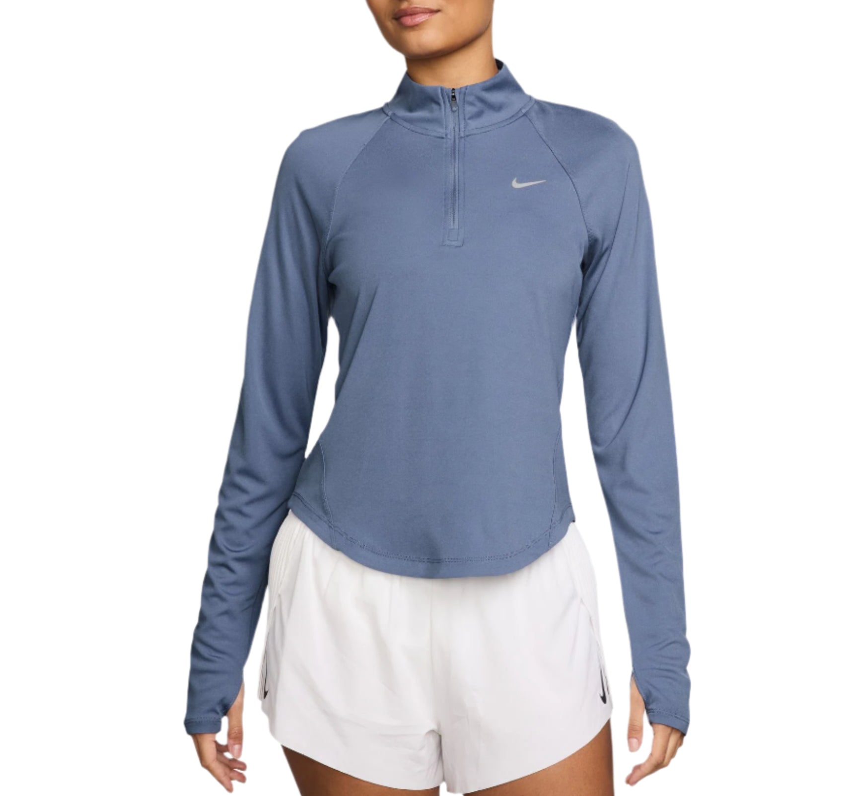 Nike Womens Tempo Swoosh Run Dri-FIT 1/4-Zip Running Top