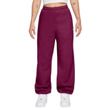 Nike Womens Studio Fleece High-Rise Oversized Cuffed Pants