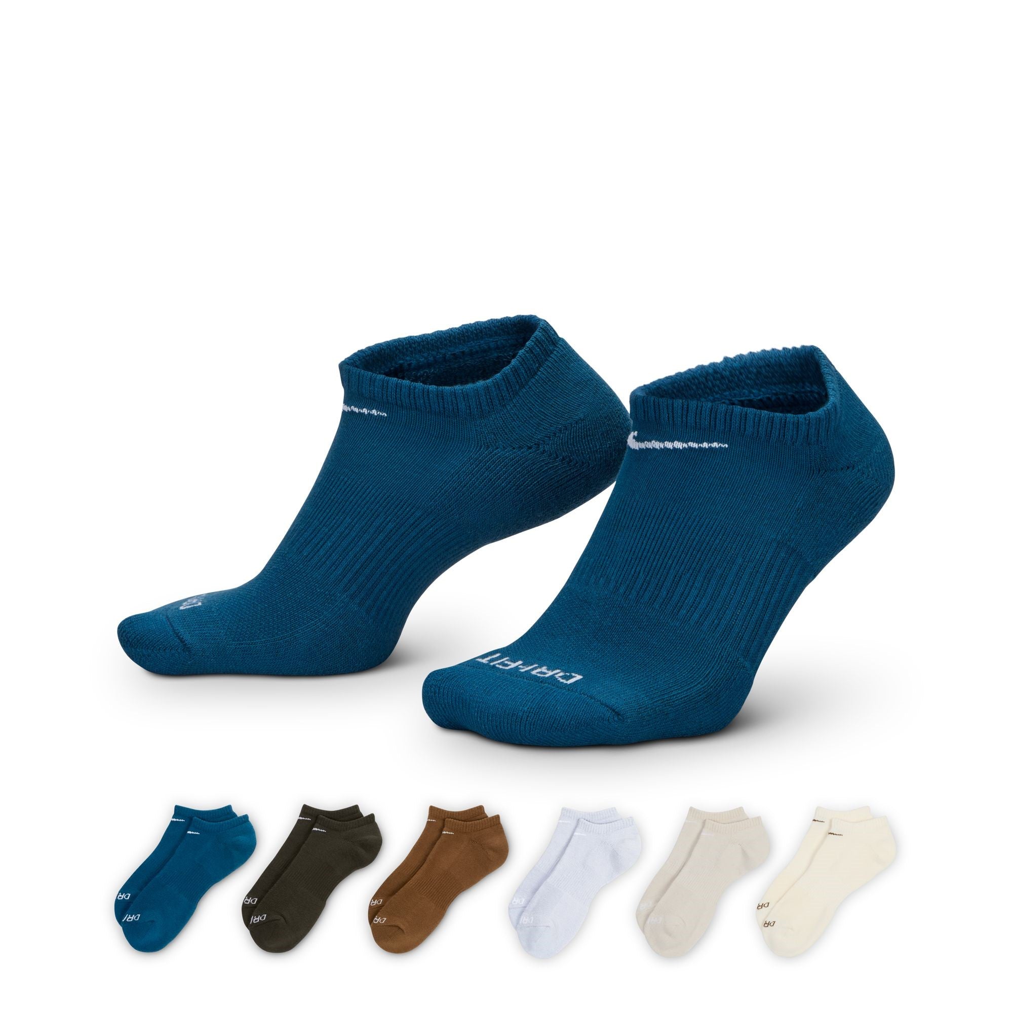 Nike Everyday Plus Cushioned Training No Show Socks - 6 Pack