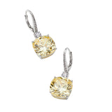 Nadri Soleil Yellow Cubic Zirconia Drop Earrings