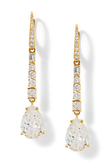 Nadri Delphine Linear Leverback Earrings