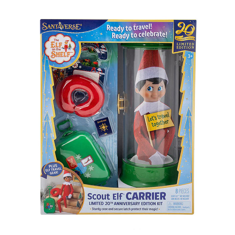 The Elf on the Shelf Scout Elf Carrier Limited 20th Anniversary Edition Kit