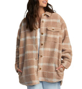 RVCA Womens Birdie Shacket Flannel Jacket