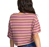 RVCA Womens Hooky Short Sleeve Crop T-Shirt
