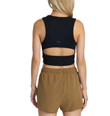 RVCA VA Cut Out Cropped Tank Top