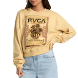 RVCA Womens Court Crewneck Pullover Sweatshirt