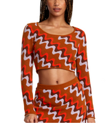 RVCA Womens Desmond Crop Sweater