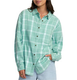 RVCA Womens Mable Long Flannel Shirt