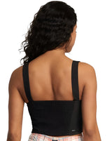 RVCA Womens Bella Smocked Crop Tank Top