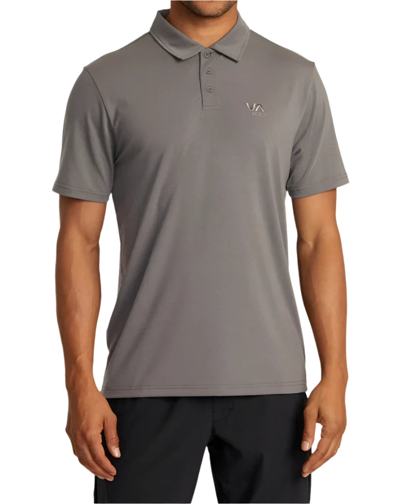 RVCA Mens Balance Short Sleeve Polo Shirt