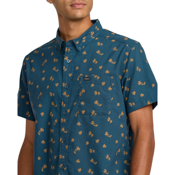 RVCA Mens That'll Do Print Short Sleeve Shirt