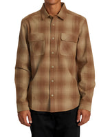 RVCA Mens Dayshift Flannel Long Sleeve Button Down Shirt