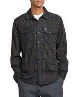 RVCA Mens Vacancy Flannel Long Sleeve Shirt