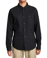 RVCA Mens That'll Do Long Sleeve Button Down Shirt